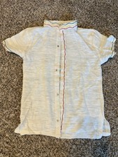 Ethiopian Traditional Embroidered White Color Man  s Top  s Size M