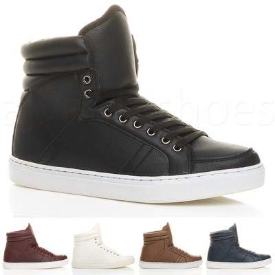 HERREN SCHNÜRER FREIZEIT FLACH HI HOCH TOP STIEFELETTEN SCHUHE THROURS SNEAKERS GRÖSSE