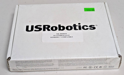 New Sealed US Robotics USR5638 Fax Modem 56 Kbps V.92 PCI-Express 