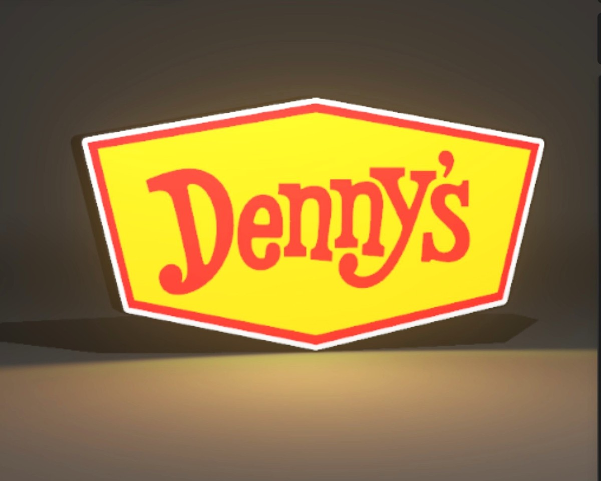 DENNYS RESTAURANT LOGO LED LIGHT BOX LARGE 14