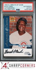 1999 SPORTS ILLUSTRATED GREATS OF THE GAME BUCK O'NEIL HOF PSA AUTH DNA AUTO 8