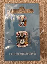 Coventry City FC Official Merchandise Crest Pin Badge - Butterfly Pin
