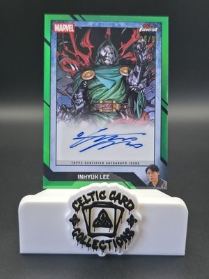 Topps Finest Fantastic Four Doctor Doom Numbered /99 Artist Auto Inhyuk Lee Card