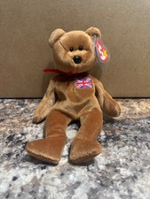 TY Beanie Baby BRITANNIA the Bear UK Exclusive 8.5 inch Rare Limited Edition