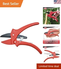 Clauss 7-Inch Green Ratchet-Action Pruner - Perfect for Gardening Enthusiasts