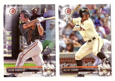 2017 Bowman Draft - SAN FRANCISCO GIANTS Team Set