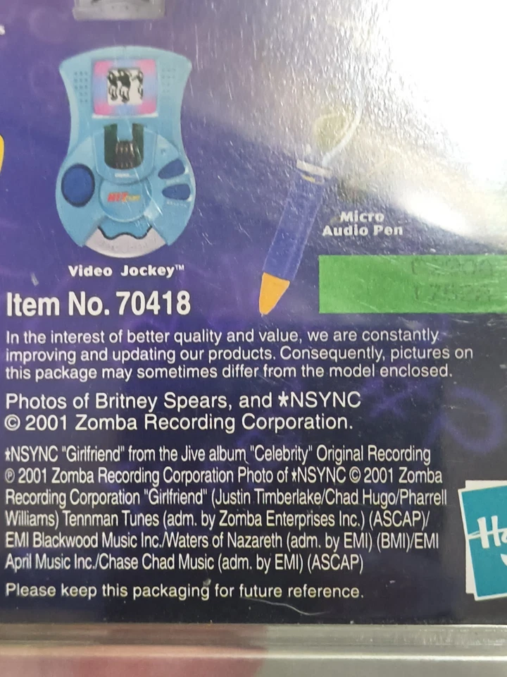 Tiger Hit Clips NSYNC "Girlfriend" Micro Personal Music New Sealed 2001 - Image 3 of 4