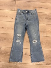 Express Cropped Flare Jeans 8