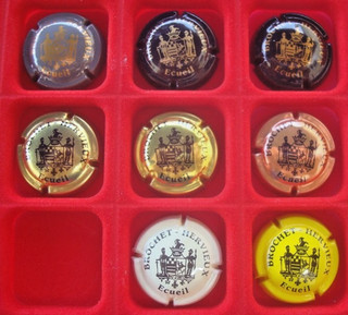 Capsules de champagne BROCHET HERVIEUX N° 2 à 7 9 et 11 a
