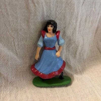 Happily Ever After Snow White lucky bell PVC Figure RARE 2.5  Filmation 1989