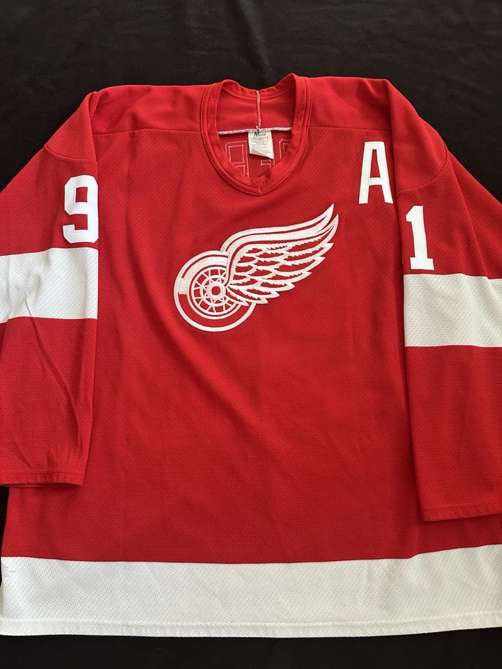 Camiseta deportiva de hockey vintage CCM Detroit Red Wings Sergei Fedorov 91 talla XL Foto 2 de 4