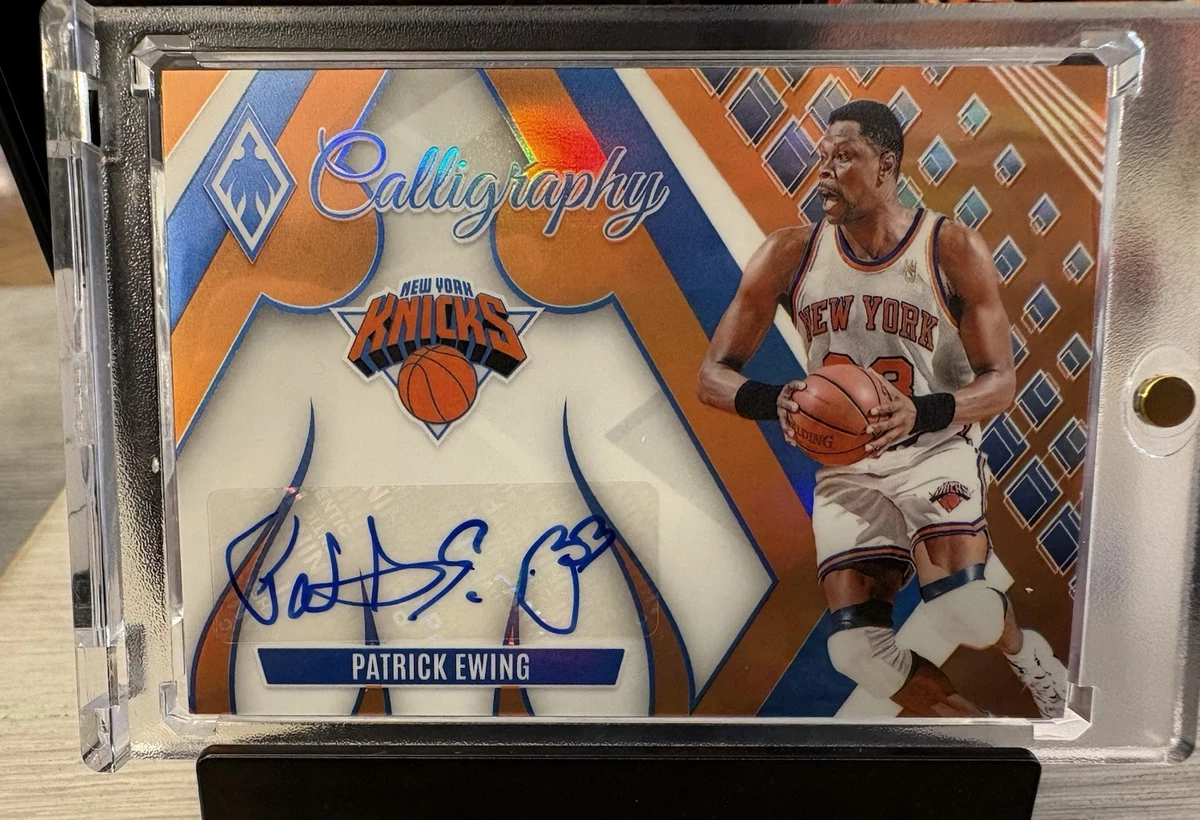 Panini Patrick Ewing Basketball Autographed Sports Trading Cards 