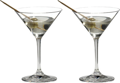 Vinum Martini Glasses Set - Crystal, Dishwasher Safe, 2-Piece