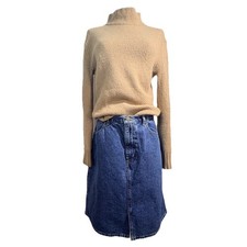 Eddie Bauer Women's Denim Skirt Pencil Maxi Sz 12 Rodeo Western Cottagecore Y2K