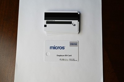 Micros Magnetic Employee Swipe ID Cards MICROS POS Systems 13 cards, unused