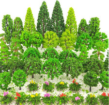 60 Pieces Model Trees 1.36-6 Inch Mixed Model Tree Train Scenery Architecture Tr