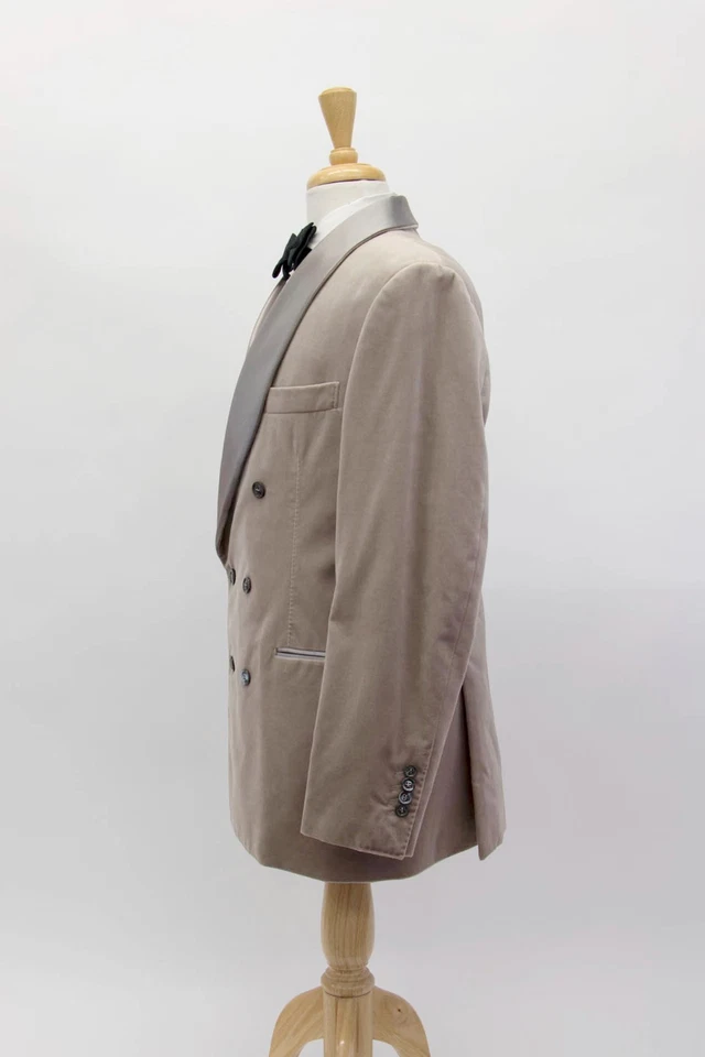 NWT $5995 Brunello Cucinelli Men's Velvety DB 2-Piece Tuxedo Suit 54/ 44US A258 - Image 3 of 4