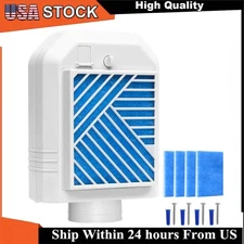 Indoor Dryer Vent Kit for Electric Dryer w/Polyester Fiber Filter Safty Reminder