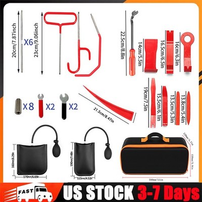 33Pcs Stainless Steel Auto Tool Kit Professional Emergency Car Door Rescue Tools