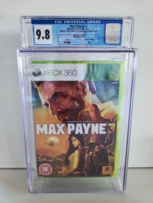 Max Payne 3 - Xbox 360 PAL - CGC 9.8 A++ graded neu VGA UKG WATA PSA RGS Pixel