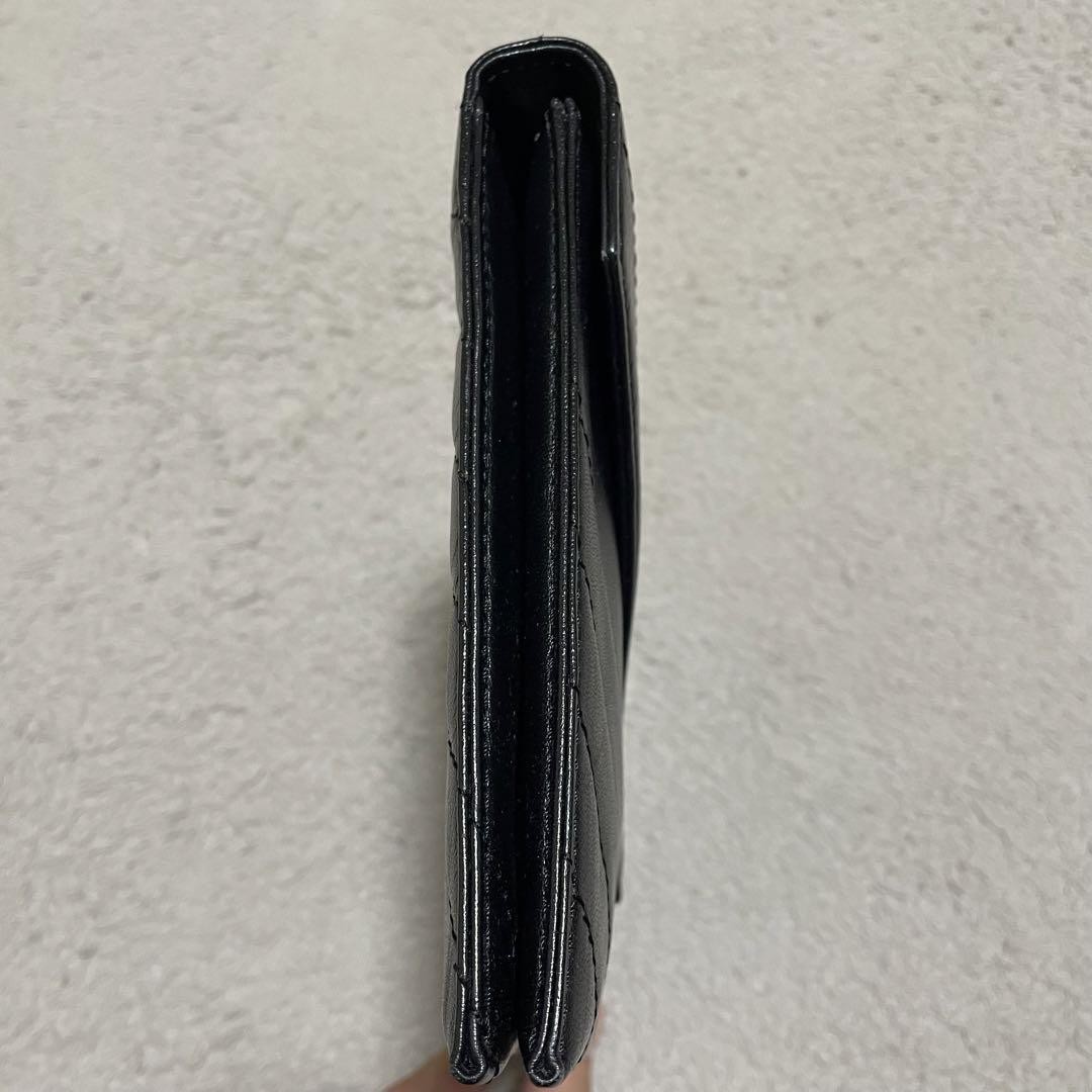 Borsa pochette Yves Saint Laurent in pelle punto V vintage nera