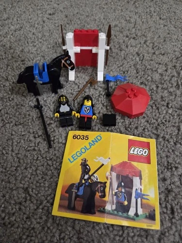 Vintage Lego 6035 Castle Guard  Incomplete With Instructions