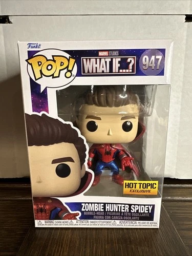 Funko Pop Marvel #947 Zombie Hunter Spidey Spider-Man What If Hot Topic