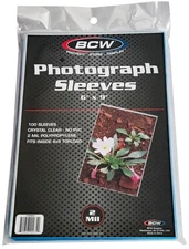 100 BCW 6x9 Soft Sleeves Photo Clear Poly Photograph Oversize Post Card Poly