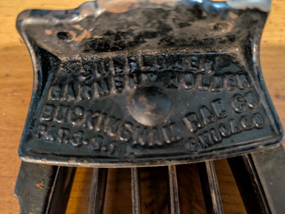 Antique "Sunflower Garment Holder" "Buckingham Rae Co" Chicago Pat 3-8-1910 - Image 2 of 4