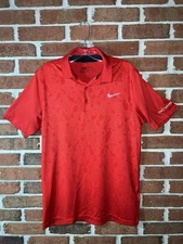 Nike Mens Short Sleeve Polo Dri Fit Size Small TPC Sawgrass The Players Red