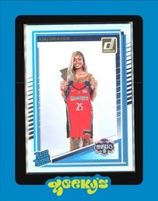 2025 Panini Donruss WNBA #94 Kiki Iriafen Rated Rookie Silver Holo Mystics RC