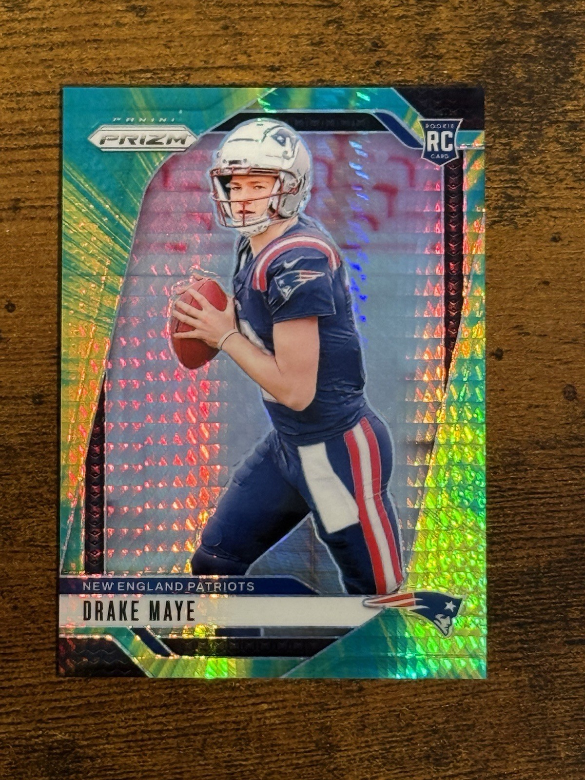2024 PANINI PRIZM Drake Maye HYPER PRIZM /180 RC PATRIOTS #329 CLEAN