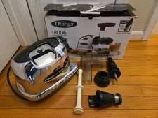 Omega 8006 Ultimate Juicer and Nutrition Center HD Chrome As Pictured J4000W