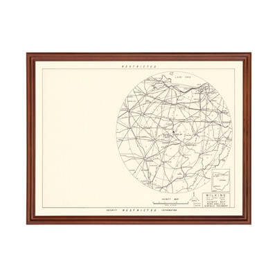 Old Map of Wilkins Air Force Depot Vicinity, OH 1952 - Vinta