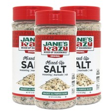 Jane's Krazy Mixed-up Original Salt Blend 9.5 Oz Pack Ounce of 3