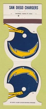 Matchbook Cover - San Diego Chargers Football Barnacle Bills San Diego CA 1982