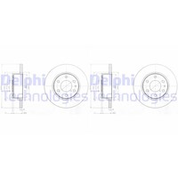 2X Delphi Bremsscheiben 296Mm Voll Hinten Passend FÜR | BG4165