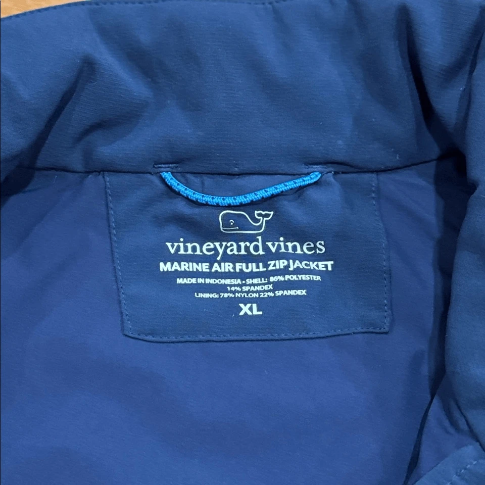 Chaqueta con cremallera completa Vineyard Vines para niños Marine Air talla XL nueva sin etiquetas Foto 4 de 4