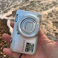 Nikon COOLPIX S6300 16MP 10x Zoom 25mm Wide-Angle Full HD Digital Camera Silver