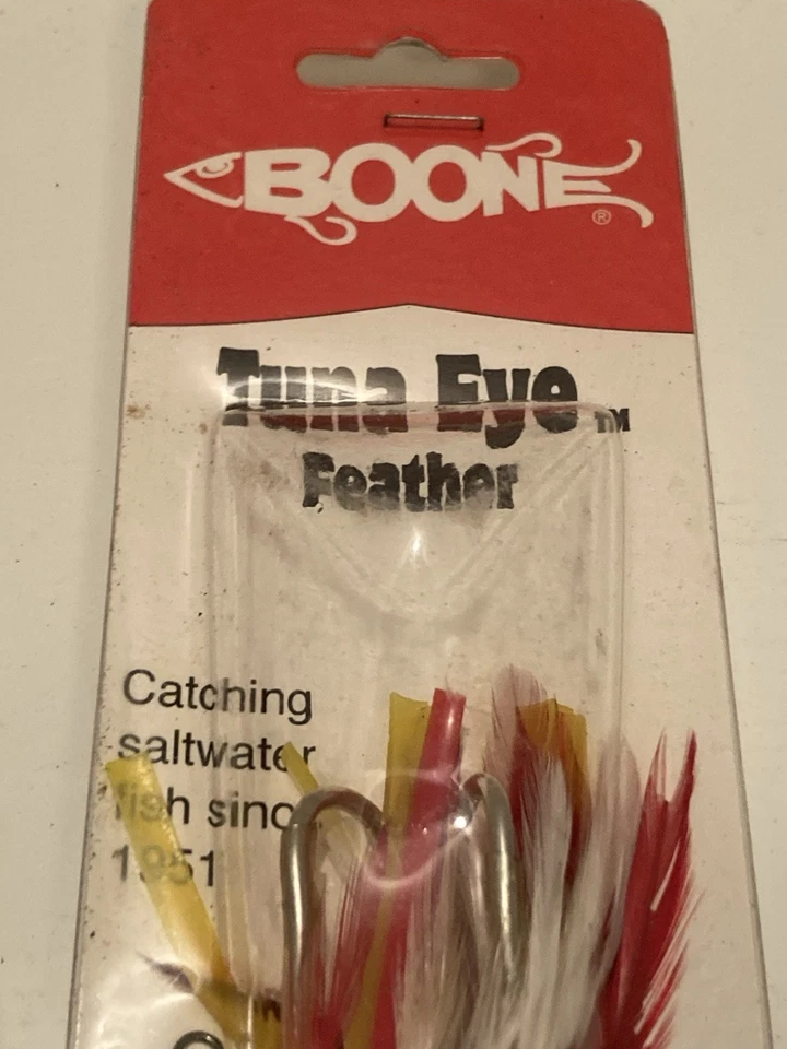 BOONE TUNE глаз перо рыболовные приманки в 3 цвета - 3 приманки лот ML4 - Изображение 2 из 4