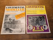 Continental Modeller Magazine X 2 Spring 1980/Jul 1981 Vintage VGC Model Railway
