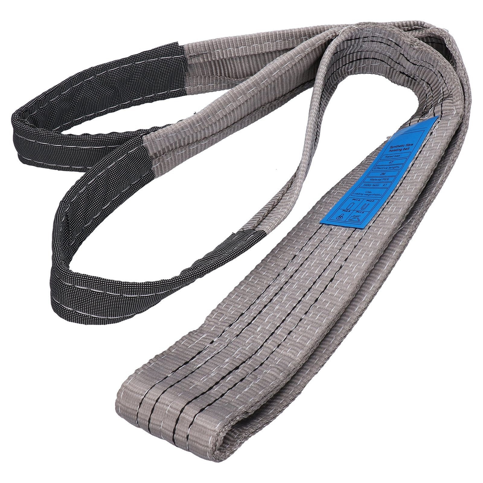 Lifting Sling Hoist Webbing 4T Flat Thickened PES Strap High Strength For Transp