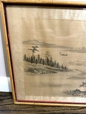 红色古董日本画作、画卷| eBay