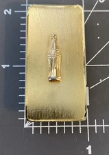 Coca-Cola Money Clip. Gold in Color. From Mexico City, May 1972