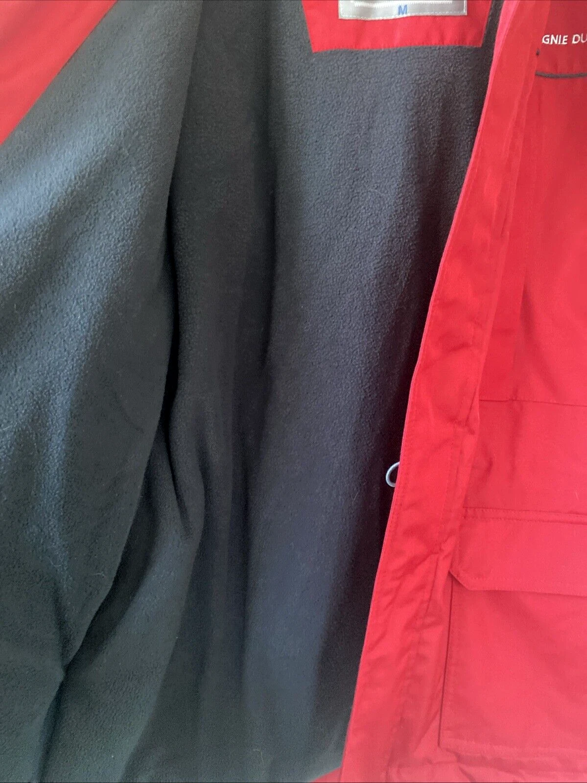Compagnie Du Ponant 88 Parka Ski Jacket Coat Full Zip Men's M Red Hood image 15