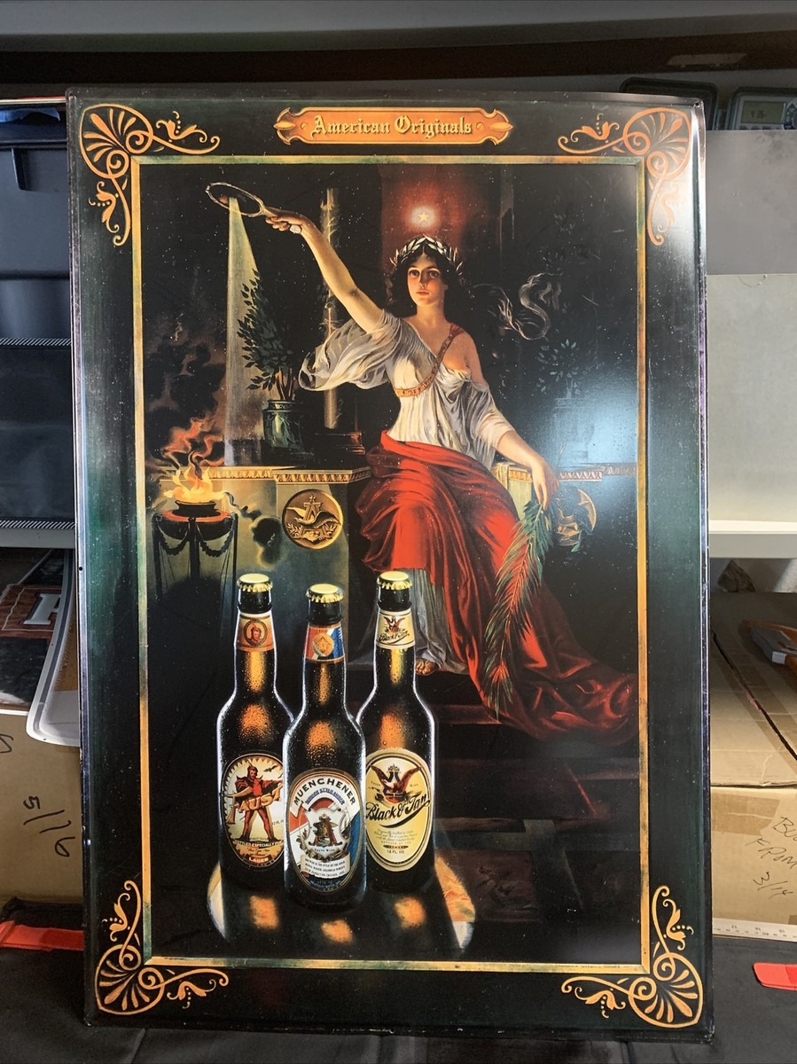 Vintage Budweiser Mirror of Truth Metal Sign 24 X 35 Pre-owned | eBay