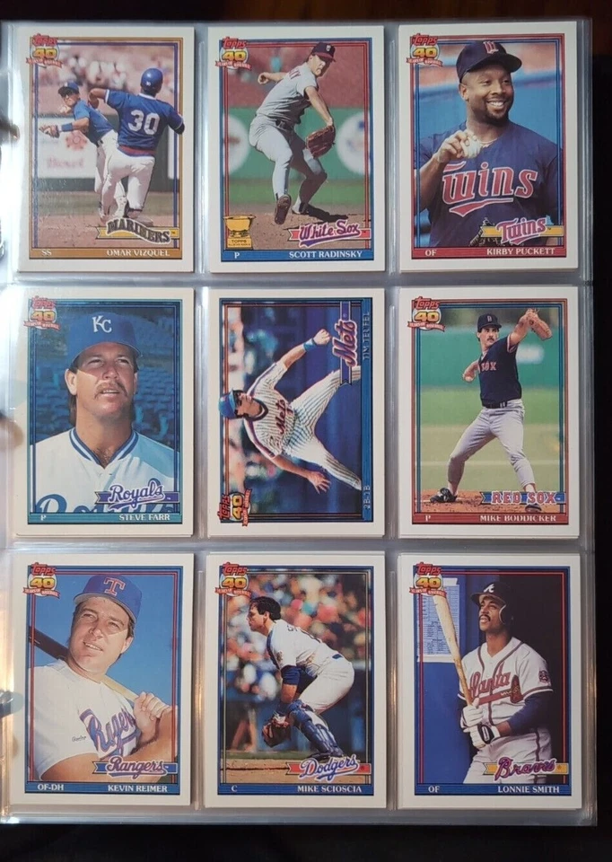 1991 Topps base cards 251-500 Pick from drop down list - Image 3 of 4