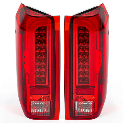 3D FULL LED Tail Lights Rear Lamps For 90-97 96 Ford F150 F250 F350  Bronco Pair