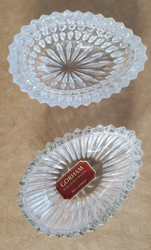 Plato de colección Gorham Chantilly plomo cristalino huevo de Pascua con tapa Alemania Occidental - Imagen 7 de 16