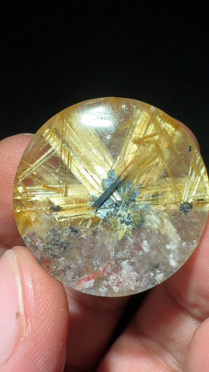 62.5ct Rare NATURAL Clear rutile phantom Crystal Polished | eBay